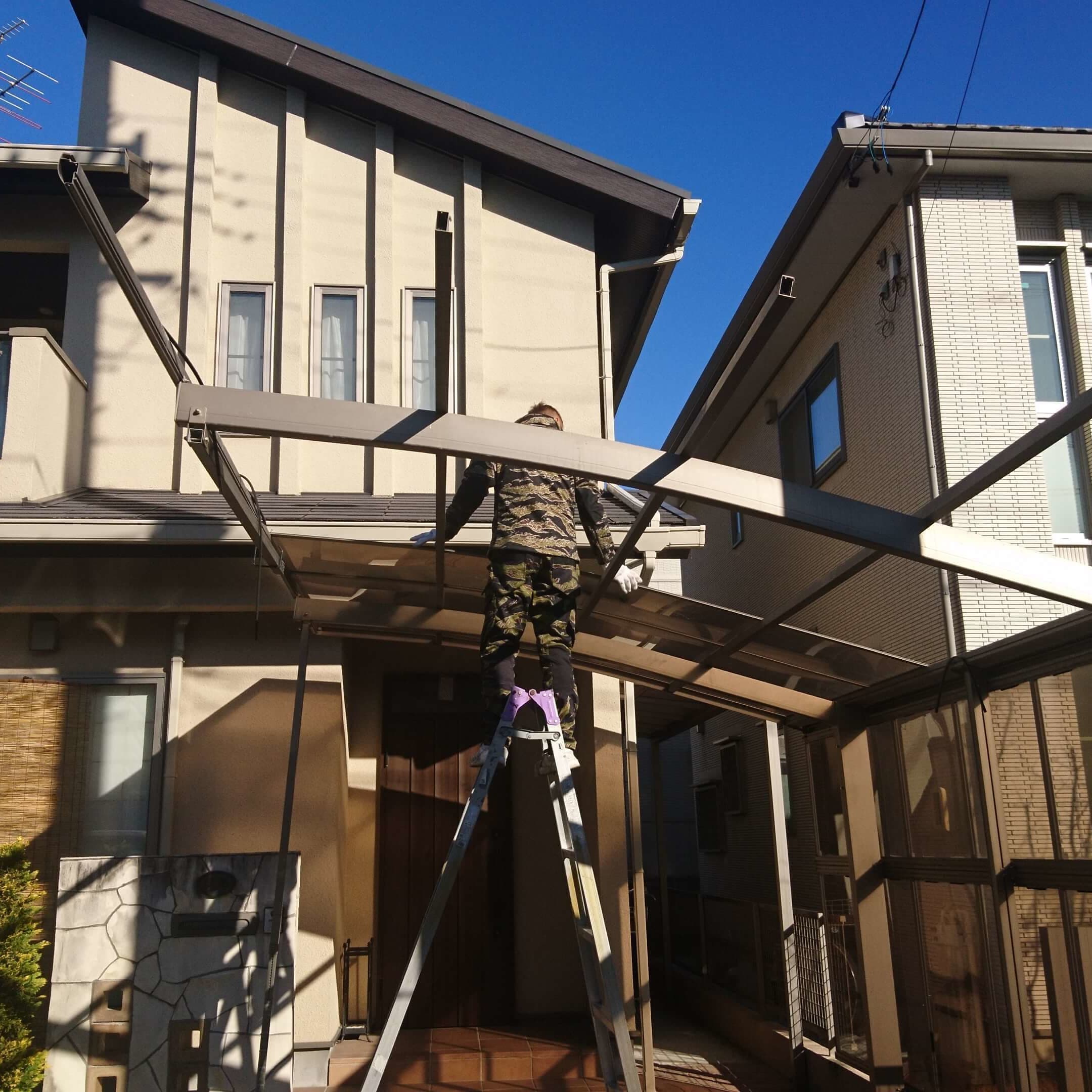 カーポート解体工事 豊明市 | 豊明市でエクステリア工事ならイズ美