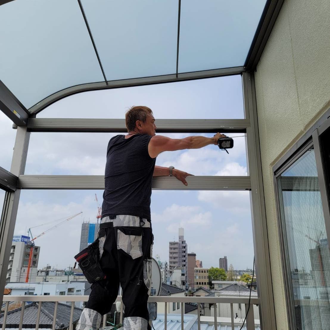 サンルーム修理 豊明市 | 豊明市でエクステリア工事ならイズ美