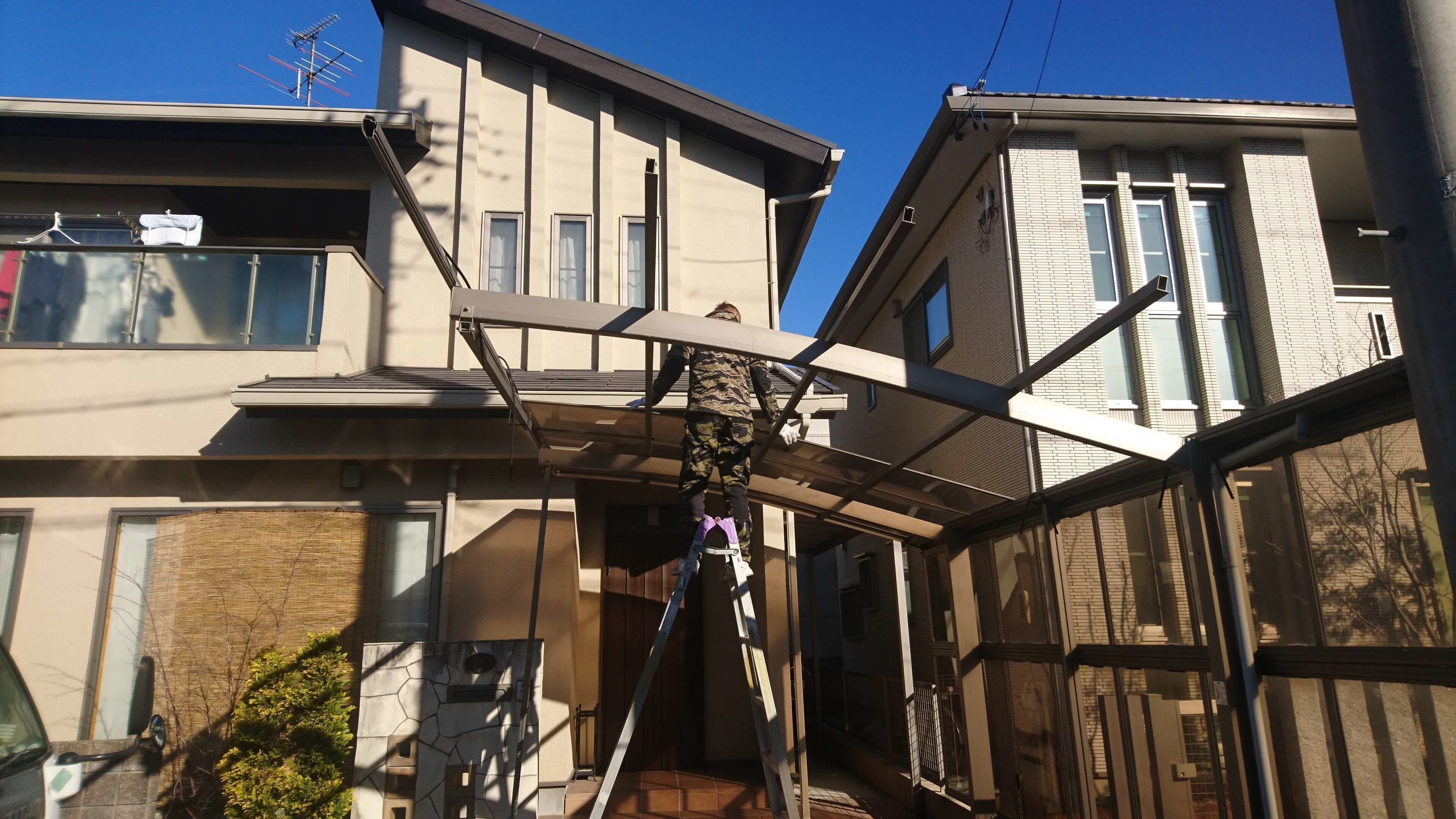 カーポート解体撤去 豊明市 | 豊明市でエクステリア工事ならイズ美