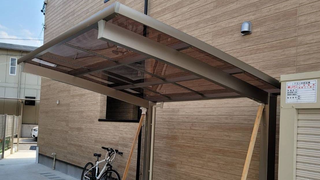 サイクルポート新設 豊明市 | 豊明市でエクステリア工事ならイズ美