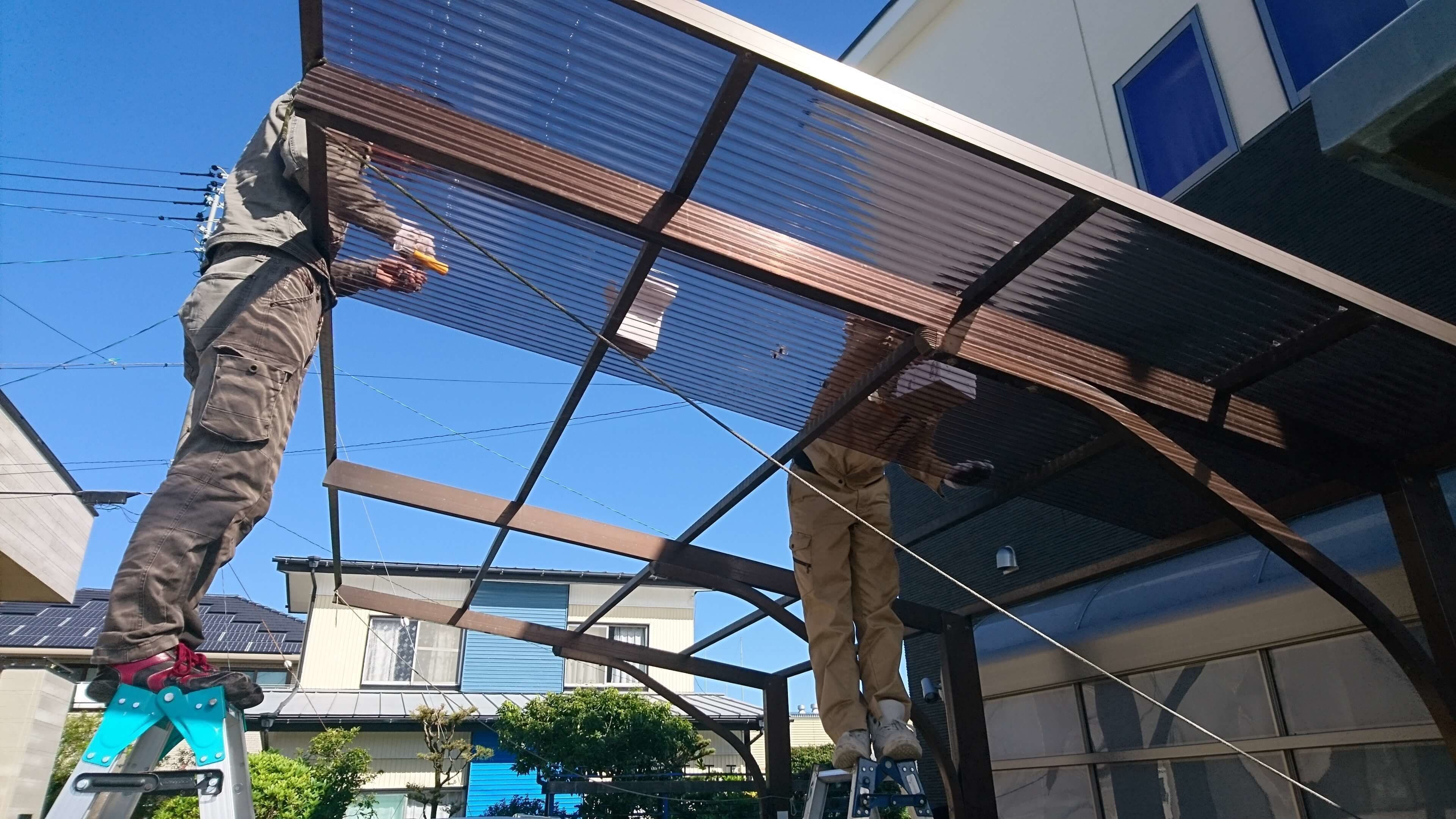 波板張替え 豊明市 | 豊明市でエクステリア工事ならイズ美