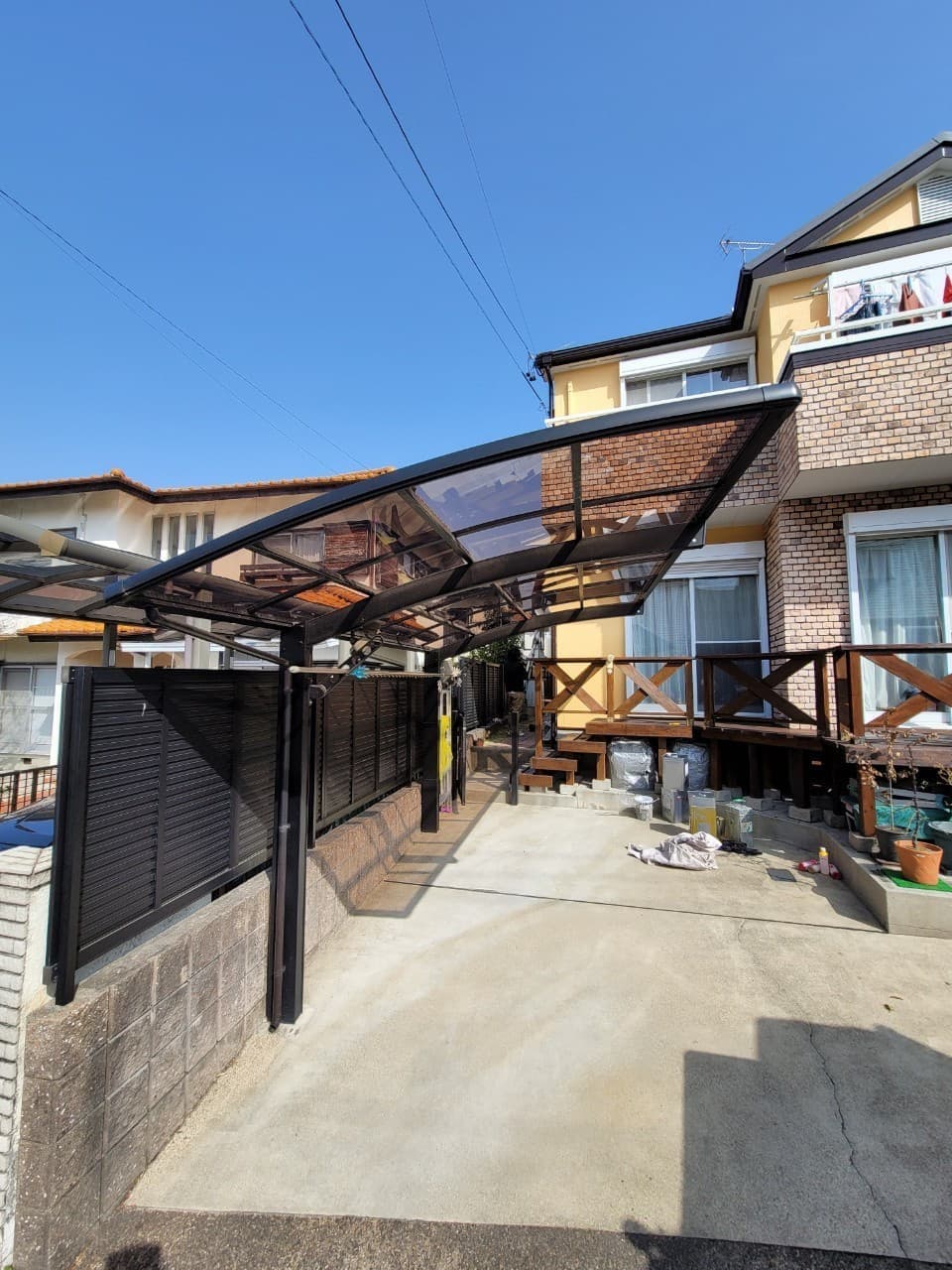 1台用カーポート設置 | 豊明市のエクステリア工事ならイズ美